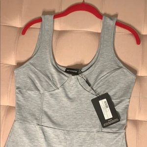 “Binding”corset detail jumpsuit Prettylittlething